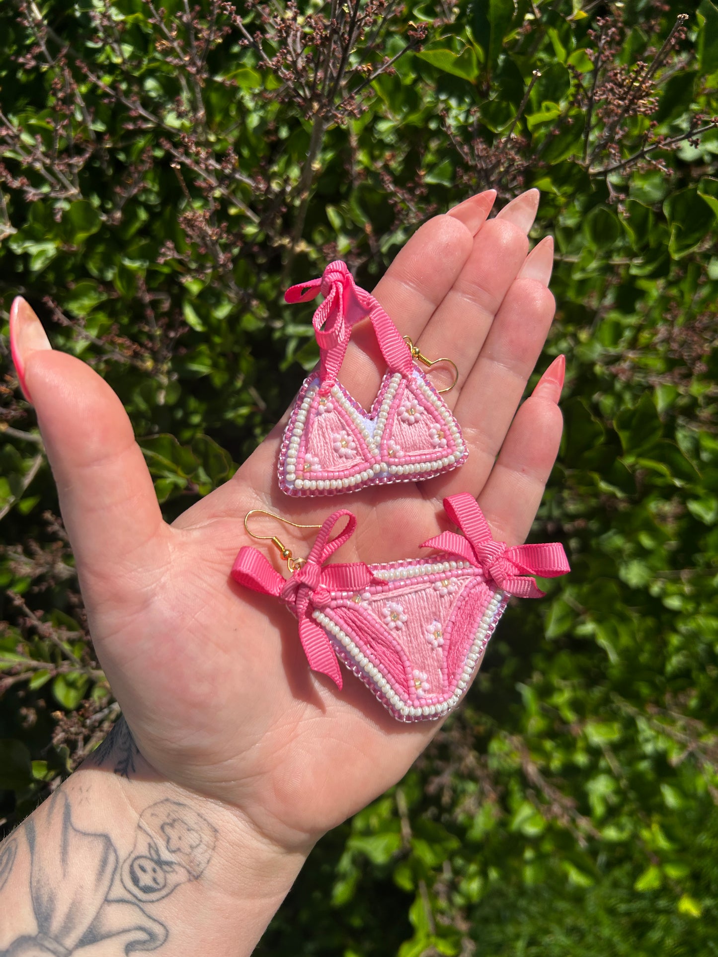 surprise bikini earrings! or pick your color!