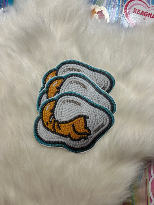 large lazy egg sticker