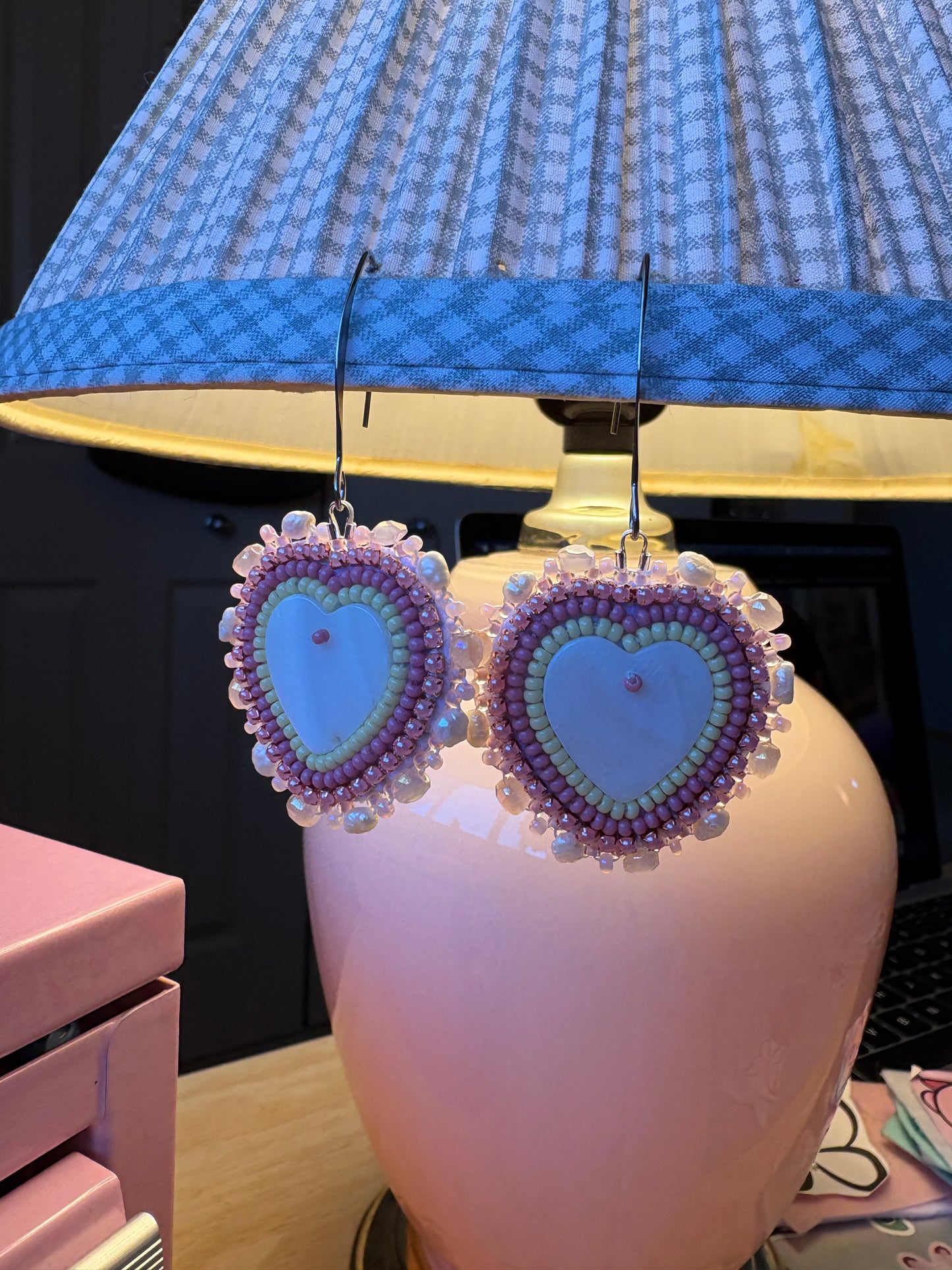 strawberry lemonade earrings
