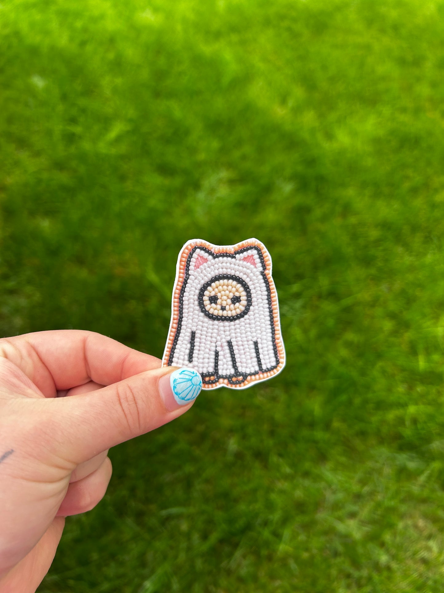 calico ghost sticker