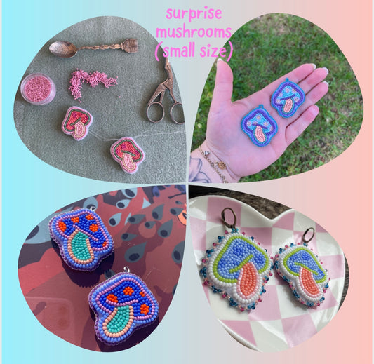 surprise mushroom earrings (small size)