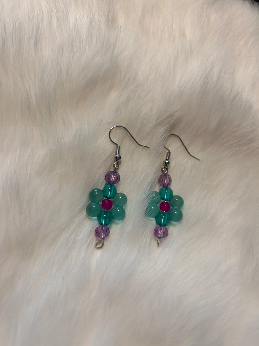 little mermaid flowers - silver