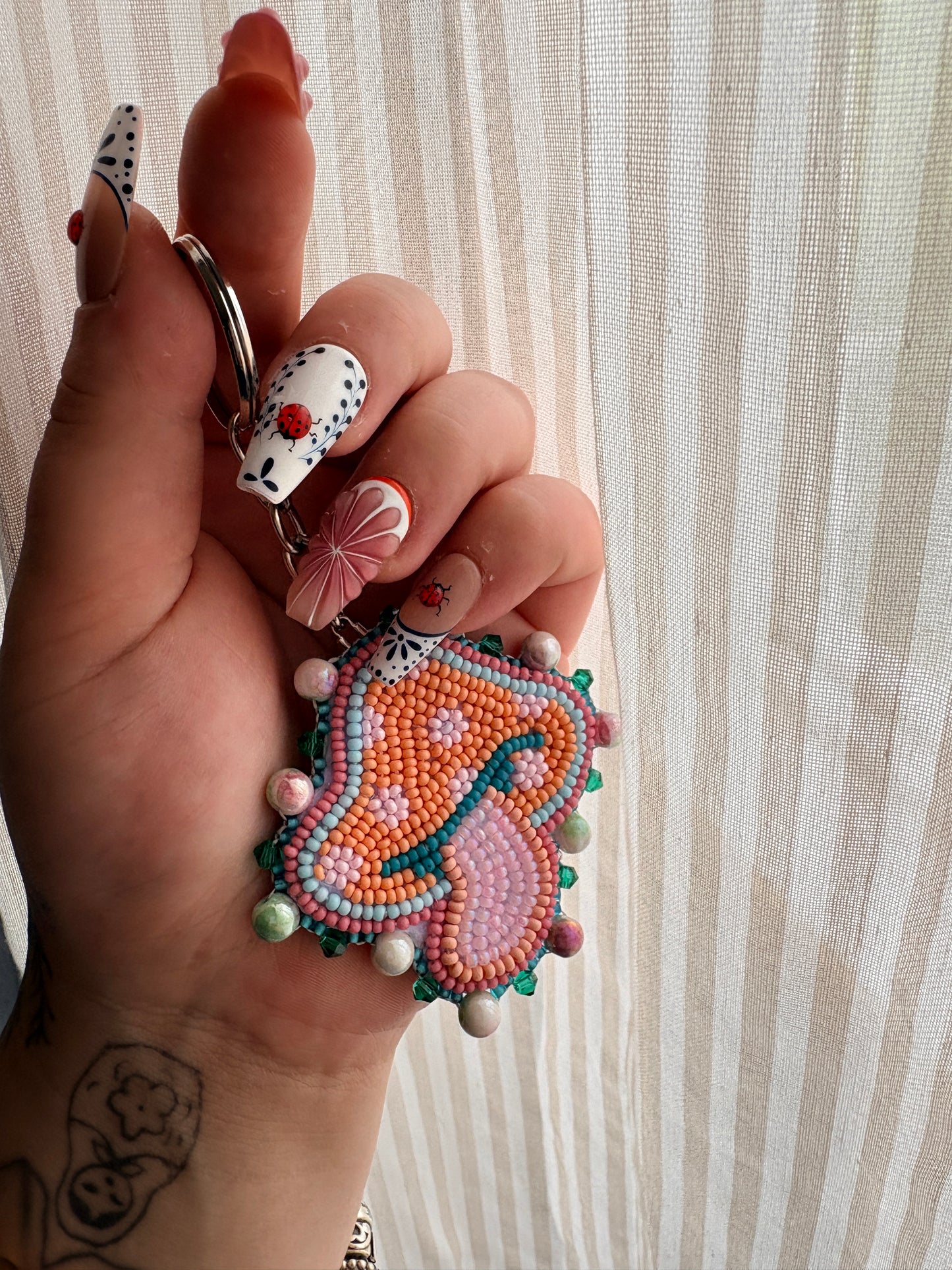 mushroom keychain